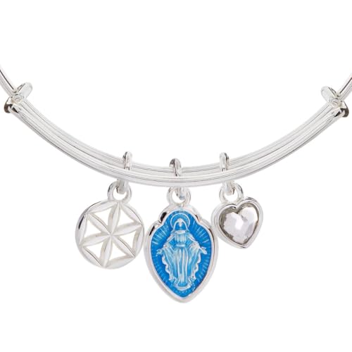 Alex and Ani Faith and Family Mother Mary Charm Bangle2