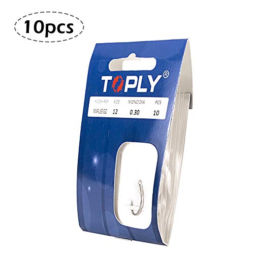 Anzóis de pesca, Andoer 10 unidades de anzóis de pesca com linha de pesca de aço de alto carbono anz