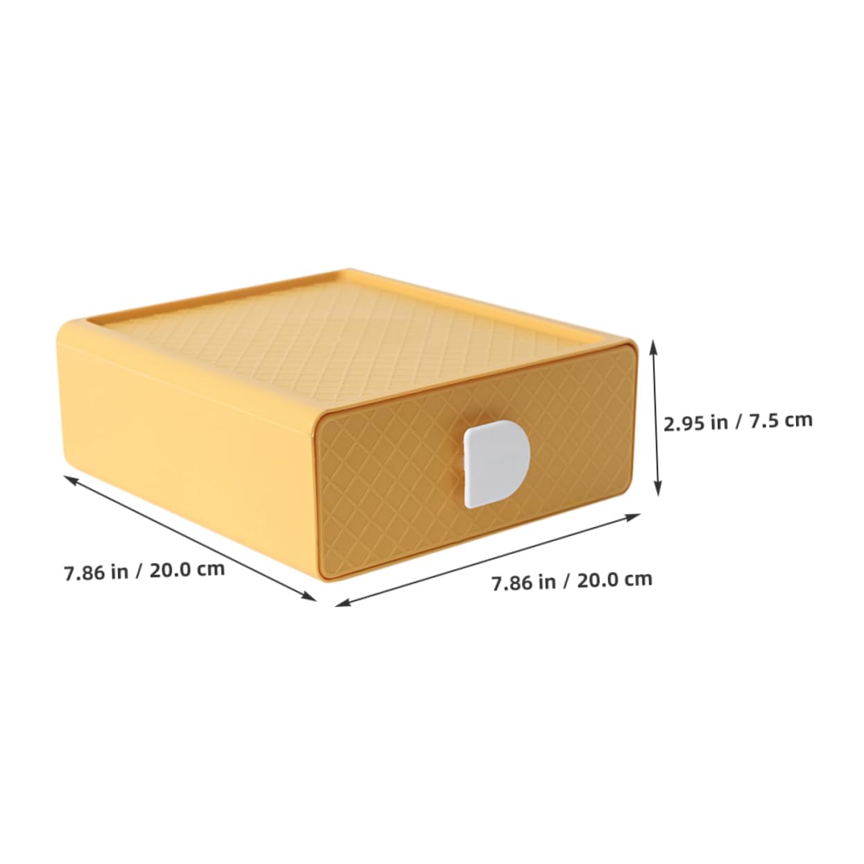 Boîte de Rangement à Tiroirs Empilable PP, Organiseur Table Multi-Niveaux