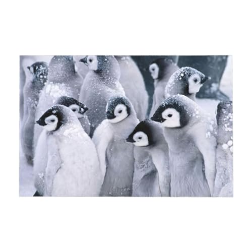 Nappe rectangulaire pingouin pour protéger la table des enfants