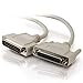 Legrand - C2G DB25 M/F RS232 Serial Extension Cable with Male and Female DB25 Connectors, Beige PC Extension Cable, 100 Foot Serial Port Cable, 1 Count, C2G 02657