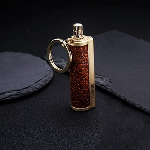 Bollaer Keychain Matchstick Fire Starter, Permanent Metal Match Flint Lighter Waterproof Matchstick Survival Flint Fire Starter For Camping Emergency Surviva (Red) #TOP5