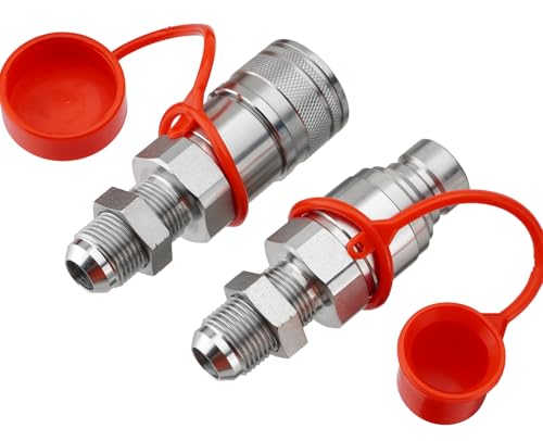 Image of 1 /2 inch Flat Face ISO 16028 Hydraulic Couplers, 5 /8 inch (#10) JIC Thread