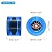 PATIKIL 70mm 78A Longboard Wheels with Red ABEC-9 Bearings, 4 Pack Soft Cruiser Wheels Street Wheels for Skateboards Skateboard Wheel PU, Clear Blue