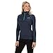 Produktbild Regatta Yonder Damen T-Shirt/Polohemd, schnelltrocknend, Reißverschluss, langärmelig, Marineblau, Größe 40