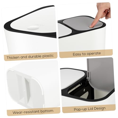 Bote de basura doble compartimento 15L Garneck miniatura 6