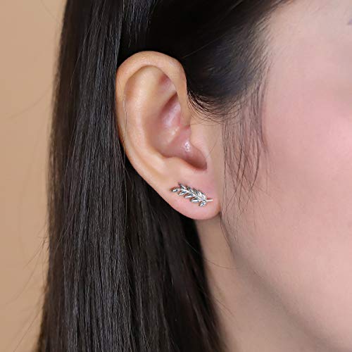 Boma Jewelry Sterling Silver Branch Ear Crawler Earrings3