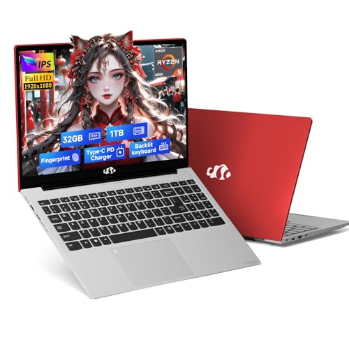 NIMO 15.6' IPS FHD-Gaming-Laptop, 6 Cores AMD Ryzen 5 6600H 32GB...