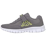 Kappa Zapatillas unisex para niños Follow Kids Gris (1633 Grey/Lime), 35 EU