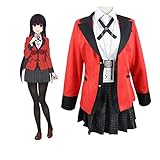♥ 1. Anime Twin Yomoduki Runa Uniform Cosplay Kostüme Jabami Yumeko Frauen Stage Party Girl Faltenrock Cosplay Jabami Yumeko Kostüm.