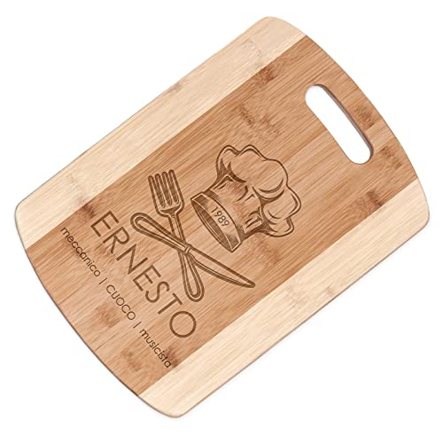 Maverton Sottobicchieri In Bambù Personalizzati - Set Da 6 Pezzi Quadrati 7,7cm - Idea Regalo Con Incisione - Contenitore Incluso - 3