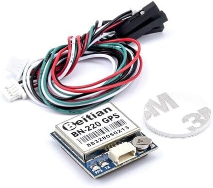 SpeedyFPV BN220 Dual GPS Module, GLONASS Antenna with Breakout Cable, 72-Channel Multi-Satellite Receiver, M8030-KT Chipset, 22x20x6mm