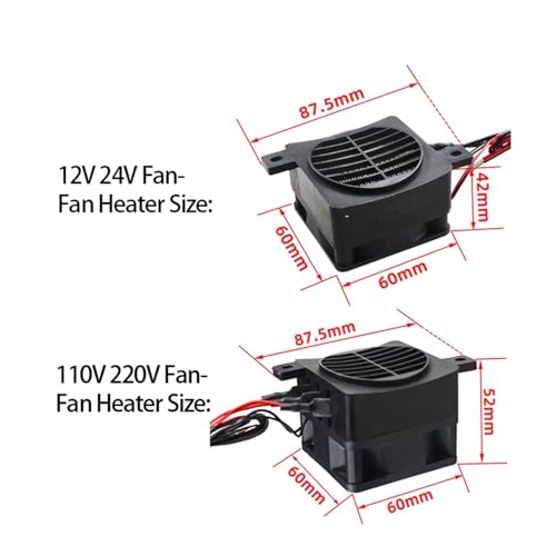 Calefactor Eléctrico Cerámico PTC 110V 350W miniatura 6