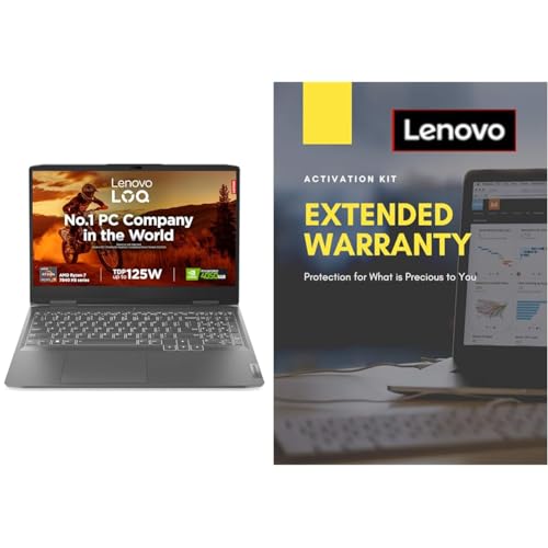 Image of Lenovo LOQ AI Powered AMD Ryzen 7 7840HS 15.6 inch (39.6cm) FHD IPS 144Hz 350Nits Gaming Laptop (16GB /512GB SSD /Win 11 2 Year Extended Warranty with Onsite Service (5WS0K75664)