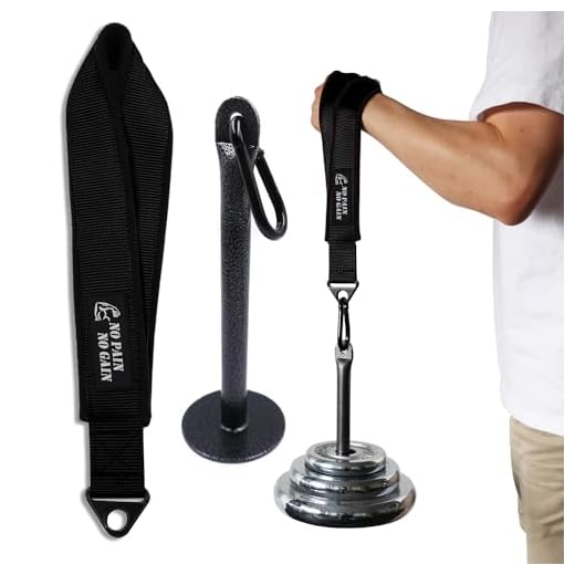 J Bryant Arm Wrestling Training Strap Belt mit Ladestift Hand Grip Arm Finger Unterarm Übung Ausrüstung Strengthener und Power Trainer für Kabel-Maschine und Free Weight Workout