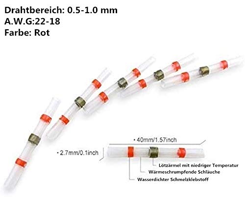 50-500 Connettori Termoretraibili, Connettori Per Saldatura Connettori Per 144800605238 - Foto 7