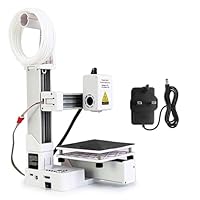 Klanata FDM Mini 3D Printer for Beginners, Compact 3D Printing Machine with High Accuracy Fast Heating, Quick Assembly, Easy for Kids, Print Size 4 x 4 x 4 Inch (White)
