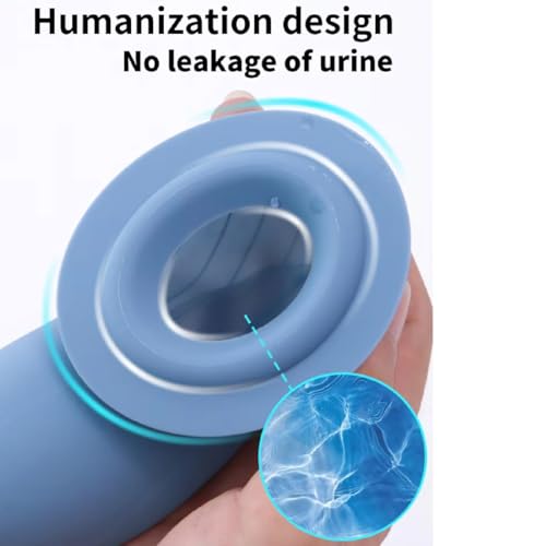 Dispositivo de micción portátil para hombres, bolsa de silicona reutilizable para uso de pie, ideal para demencia e incontinencia, capacidad de 1000 ml