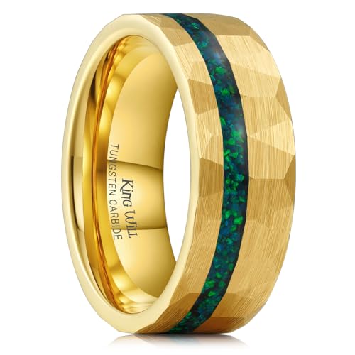 King Will Tungsten Carbide Opal Men's Ring