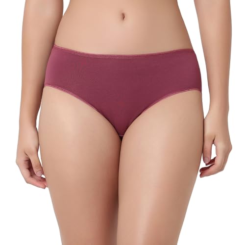 Image of juliet Cotton Hipster Premium Panties Set of 5 Full Coverage Stretchable Fabric