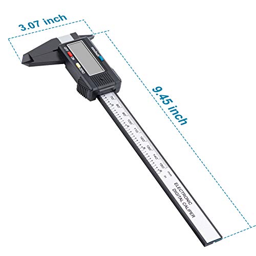 Digital Caliper, 6 inch Micrometer with Large LCD Screen, Inch and Millimeter Conversion Vernier, Measuring Tool for Household DIY