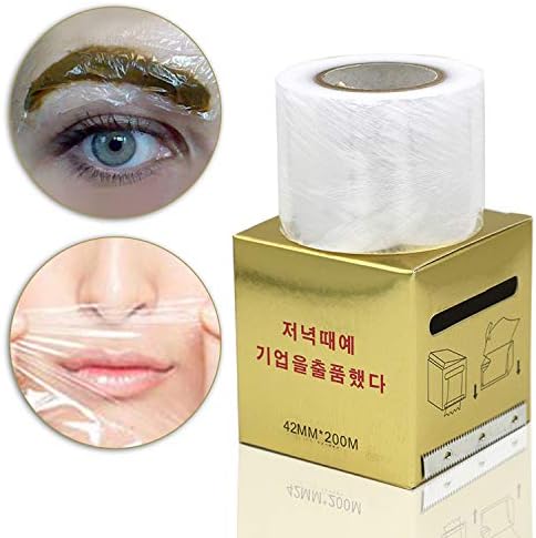 Eyebrow Tattoo Plastic Wrap, Tattoo Preservative Film, Professional Eyebrow Tattoo Makeup Supplies for Eyebrow Eyeline Tattoo Lip and Tattoo, Cover Film for Women