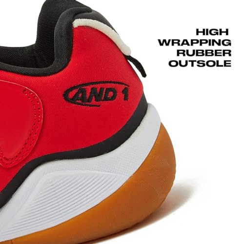 AND1 Girls & Boys Basketball Shoes Kids, Boys High Top Sneakers, Youth Size 1 to 7 Kids Basketball Shoes Boys3