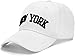 WODXCOR Fashion Trend Baseball Cap New York Embroidery 100% Cotton Adjustable Dad Hat Men and Women(Black and White)