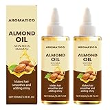 Mandelöl für Haut und Haar, Körpermassageöl für Frauen, Anti-Aging und straffende Wirkung, sanfte Inhaltsstoffe, intensiv feuchtigkeitsspendend und pflegend, leicht (2pcs)