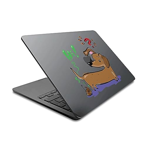 Skin MacBook Air 13.6 A2681 style teckel pour travailler au café