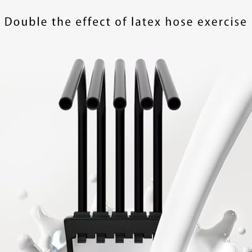 Brust Expander Fitness Verstellbarer Chest Expander Muscle Pull Exerciser für Heimfitness Krafttraining und Yoga (Schwarz)