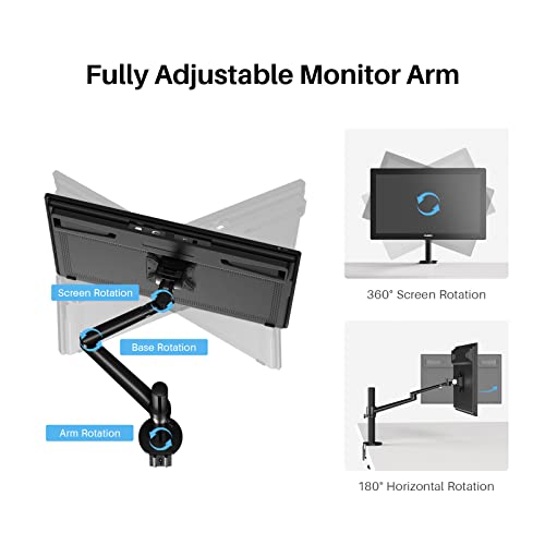 Image of HUION KAMVAS Pro 24 (Gen 3) Touch Drawing Tablet with Screen Bundle HUION Single Monitor Arm