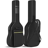 GLEAM ギグバッグ ギターパック - 【10mmスポンジ】39～41インチフォークギター ギターケース アコースティックギター ギグバッグ 軽量 ソフト ケース フォークギターバッグ 大容量ポケット付き 頑丈 耐久 全体 改善 リュック型 肩掛け 手提げ 表面防水の