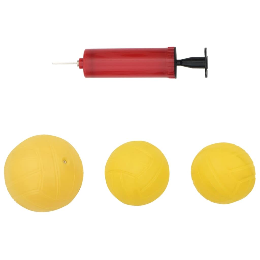 Gecheer Roundnet Set mit 3 Bällen und Pumpe Ø90x20 cm