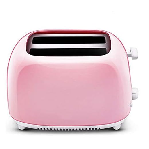 JTJxop Tostadora De 2 Rebanadas, Tostadora De Ranura Extra Ancha con 5 Configuraciones De Sombra, Mini Cocina De Horno Tostador, con Bandeja Extraíble para Migas, para Pan, Bagels Rosado
