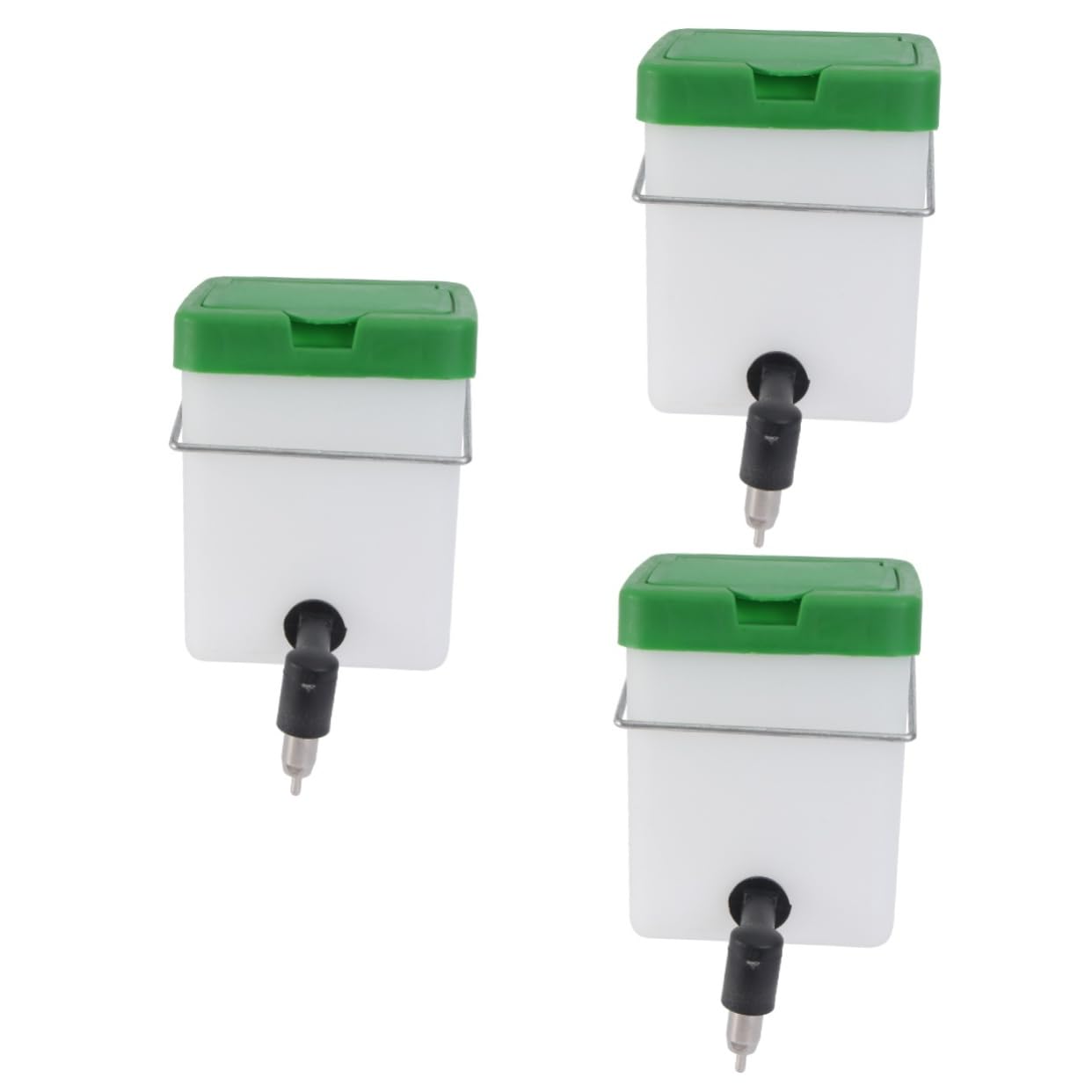 Happyyami 3 Piezas Fuente De Agua De Conejo Accesorios para Jaulas De Conejos Botella De Agua para Cachorros Contenedor De Comida para Pájaros Biberón Mini Chinchilla El Plastico