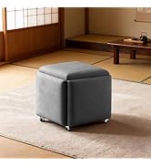 【引取可能】軽量スツール チェア ベンチ コーヒーテーブル UN/BK 完成品 Amazon.co.jp: YASICA スツール 省スペースベンチ 5in1 積み重ね可能