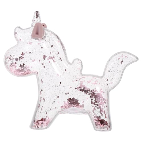 La Mejor Recopilación de Huchas más recomendados. 43 Hucha de Unicornio Transparente Rosa para niños, Tarro de Ahorro de Monedas, Estatua Brillante de Unicornio, Regalo Creativo para cumpleaños