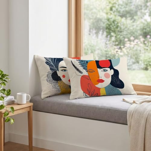 Taie oreiller 40x80 abstrait avec impression recto verso durable - 4