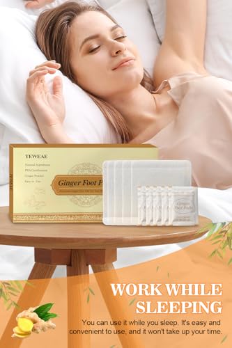 Foot Pads | Ginger foot pads for your good feet | Foot and body care | Apply, Sleep & Feel Better | All Natural & Premium Ingredients for Best combination & Results | 20 PCS