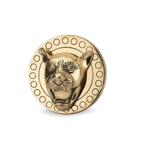 Image of Brass Lion Face Talwar, Vastu Remedy for Protection (10 cm, 1 kg)