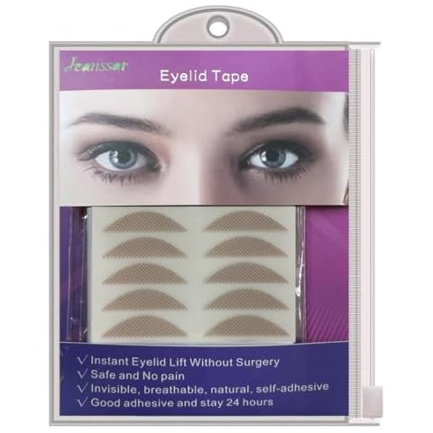 Eyelid Correcting Tape 260Count, 6MM Eyelid Lifter Strips, Double Eyelid Tape for Heavy Hooded, Droopy Uneven Mono-Eyelids for Dramatic Lift - Instant Eye Lift Without Surgery Cover