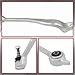 Bapmic 8Pcs Front Lower & Upper Control Arm with Tie Rod End Sway Bar Link Repair Kit Replacement for BMW 5 Series E39 528i 530i 525i
