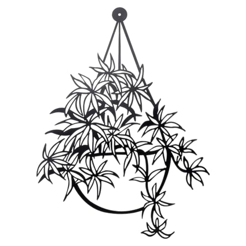 Beavorty Décoration Murale En Métal Fleur Sculptée 14.76X10.24 Pouces Pour Jardin Balcon Intérieur Extérieur Ambiance Chaleureuse Cadeau Pendaison De...
