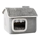 House De Gatos - Cama De Gato | Mascota | Cómodo Refugio para Perros De Invierno | Casa De Gatito Interior Lavable Multipropósito | Cama De Dormir Semi De La Semi Encerrada Reutilizable con