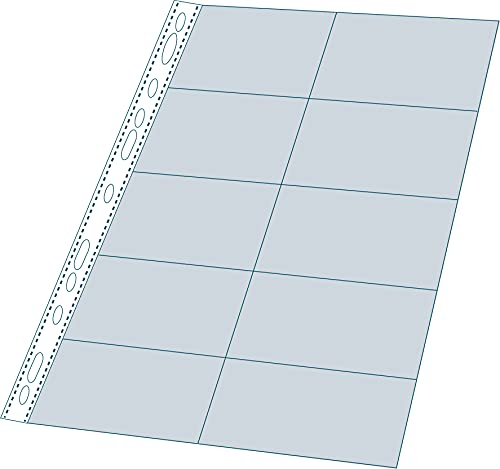 Fundas para tarjetas de visita con multitaladros Exacompta 55046E pack de 3 6