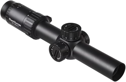 Miniatura 6 de WestHunter Óptica HD 1-6x24 IR LPVO Riflescope, 1.181 in, iluminación táctica de precisión táctica de precisión 15 MIL  2 tipos de retículas