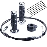 MRELC Throttle 78' Twist Grip Set 22mm Scooter Throttle Cable Compatible with GY6 50 80 125 150cc...