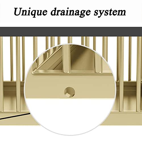 Porte-parapluies métallique robuste au design double couche net - 5