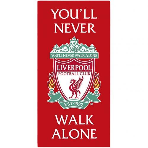 Liverpool Single Duvet Set Reversible Red Football Club Bedding with Pillowcase (LIVERPOOL TOWEL)